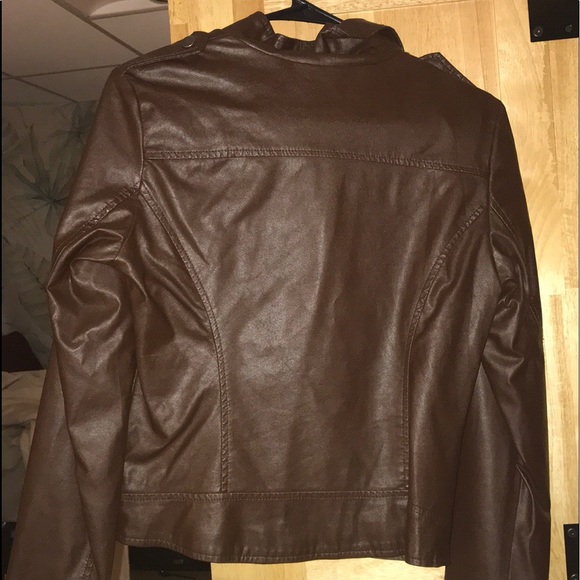 Brown Leather Jacket - Picture 2 of 3